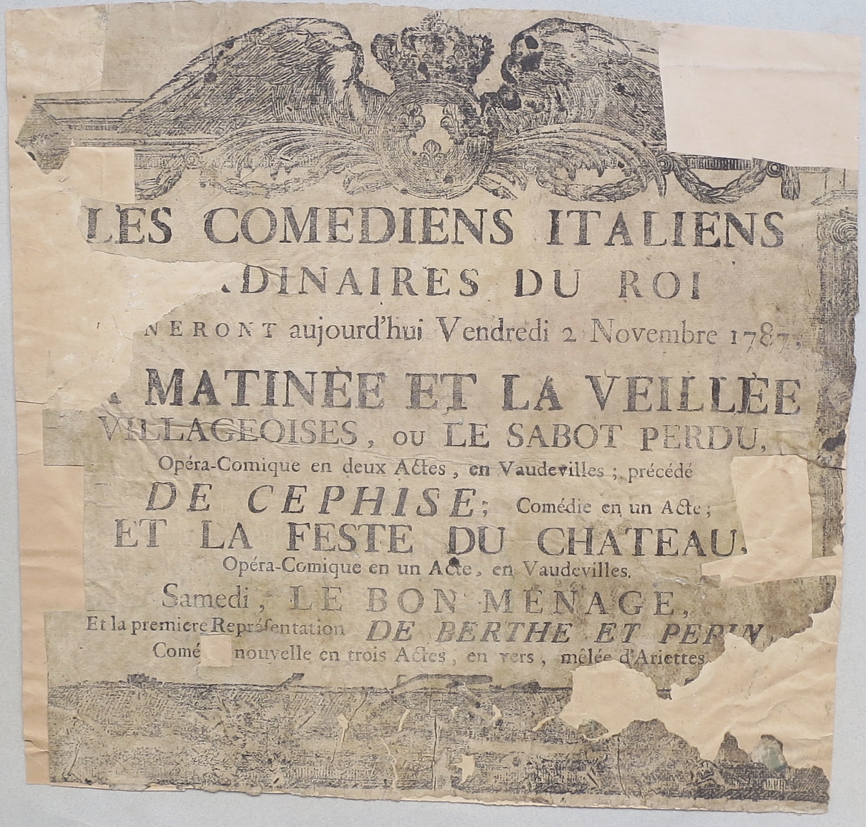 PLACARD POUR L\'OPÉRA COMIQUE