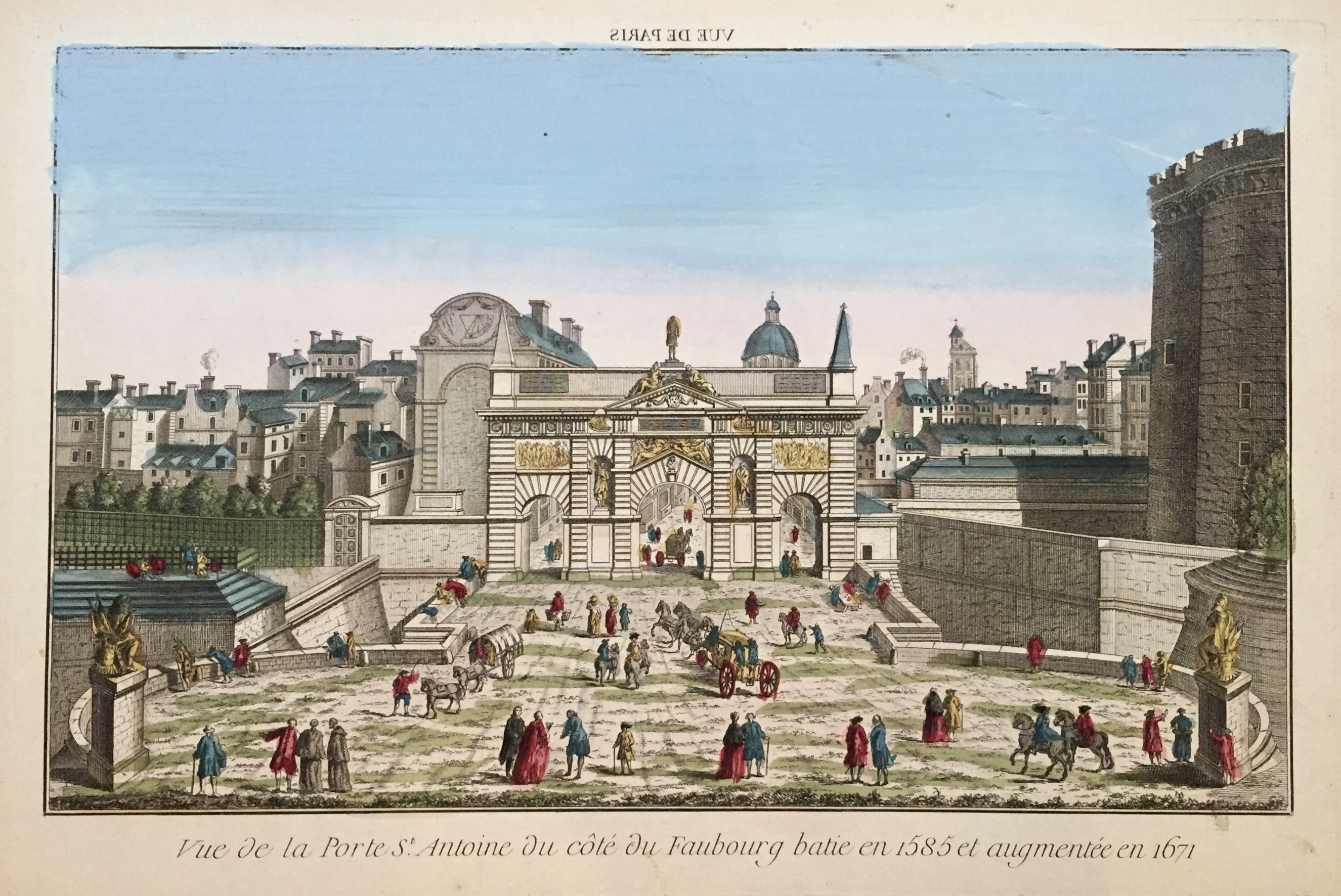 VUE D\'OPTIQUE DU XVIIIE SIECLE