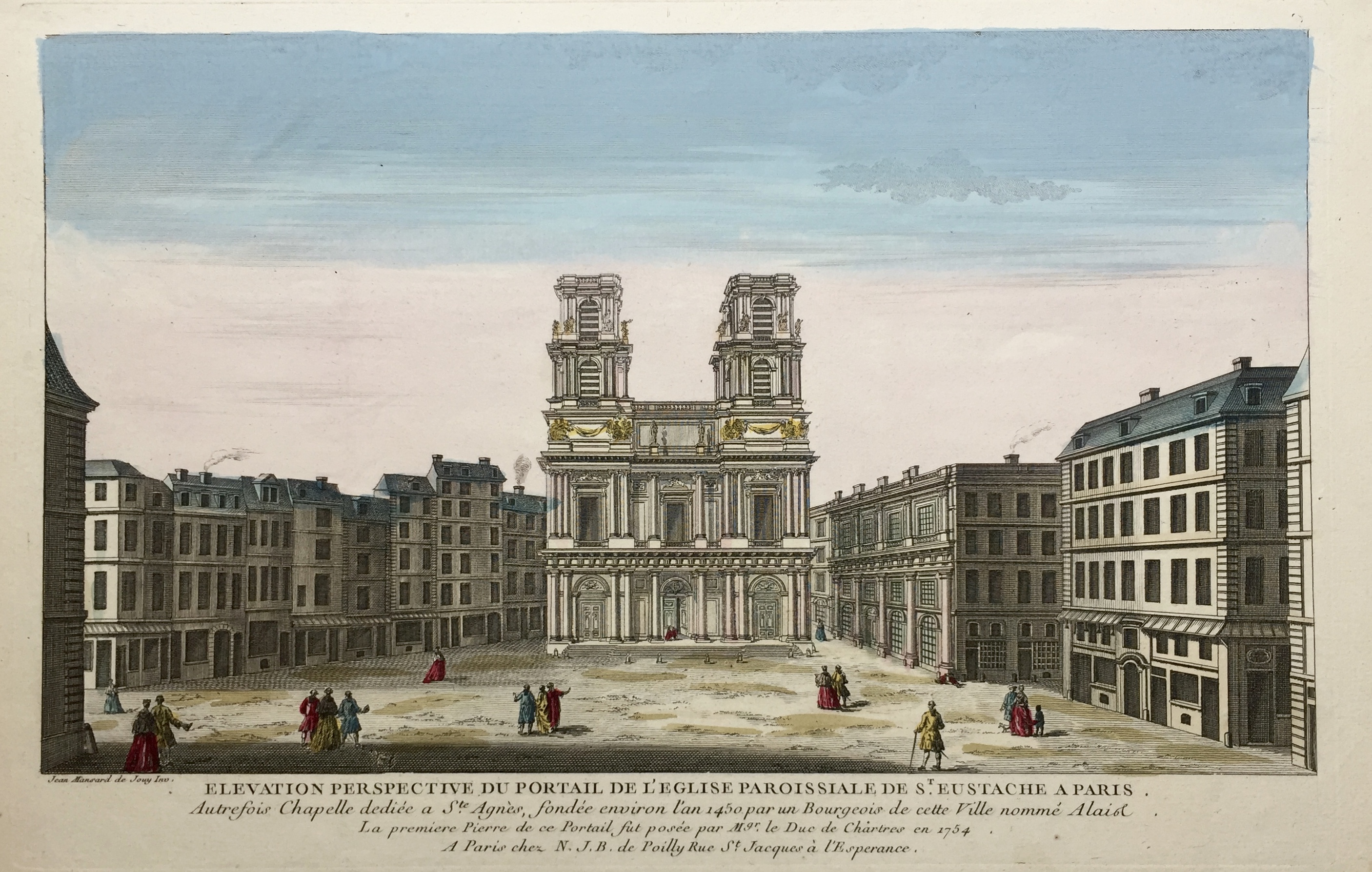 VUE D\'OPTIQUE DU XVIIIE SIECLE