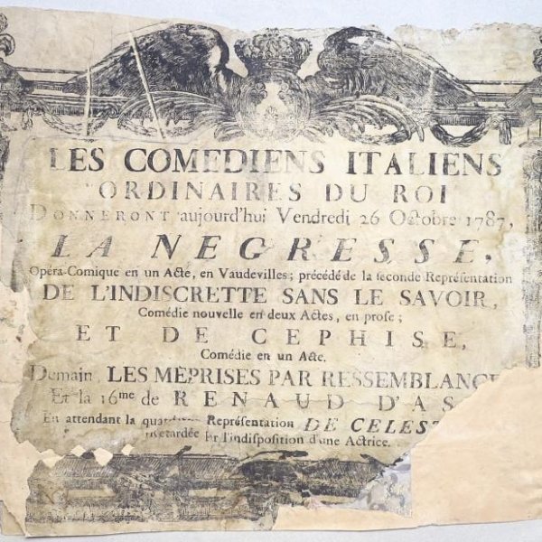 ADVERTIZING FOR THE OPERA COMIQUE