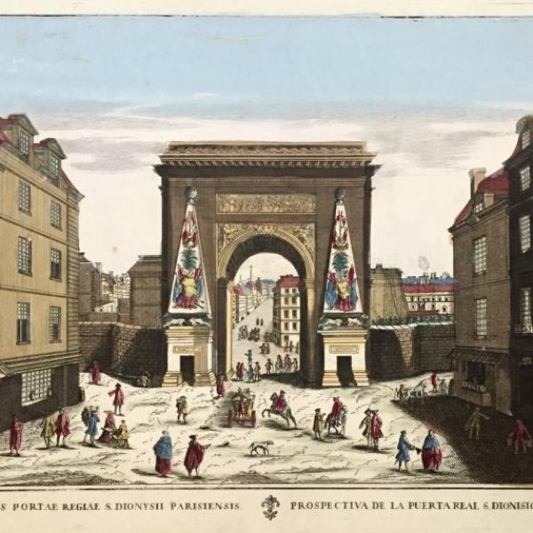 VUE D'OPTIQUE DU XVIIIE SIECLE