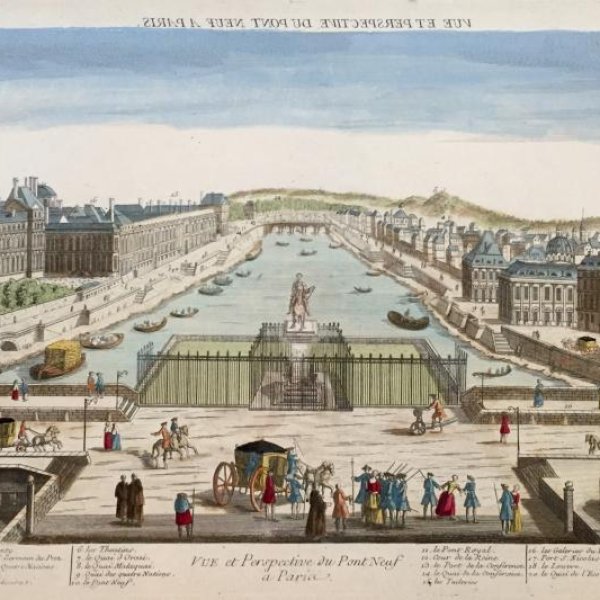 VUE D'OPTIQUE DU XVIIIE SIECLE