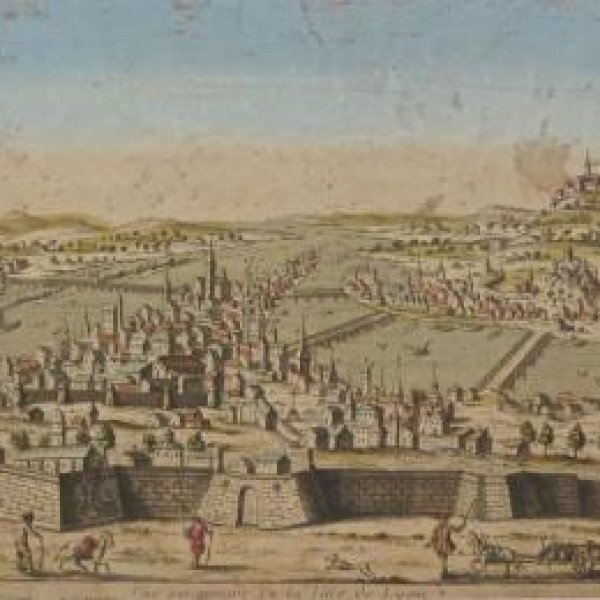 VUE D'OPTIQUE XVIIIe SIECLE